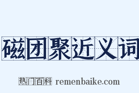 磁团聚近义词是什么意思的图片